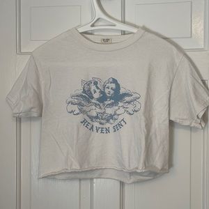 John Galt California Cropped Angel T-shirt